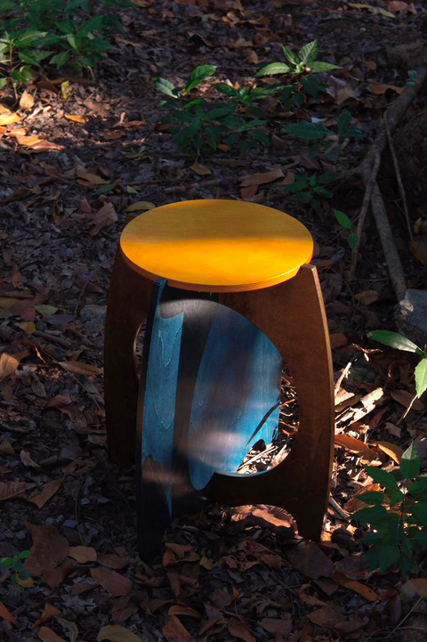 Standard Welcome Stool - "FOREST BIOME 1"