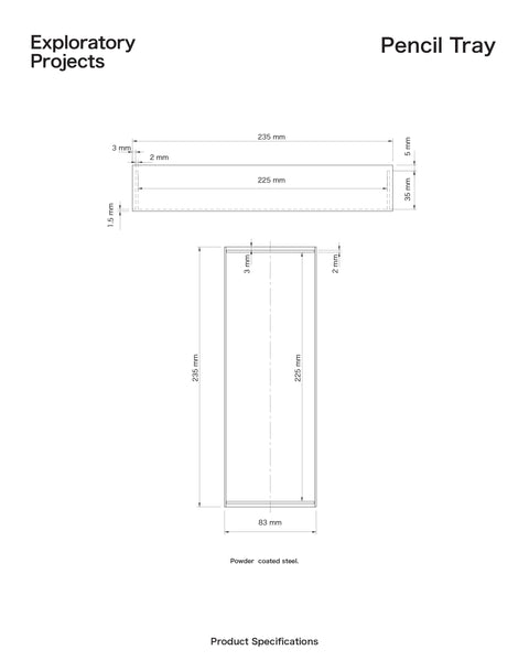 Pipes and Beams - Pencil Tray Orange