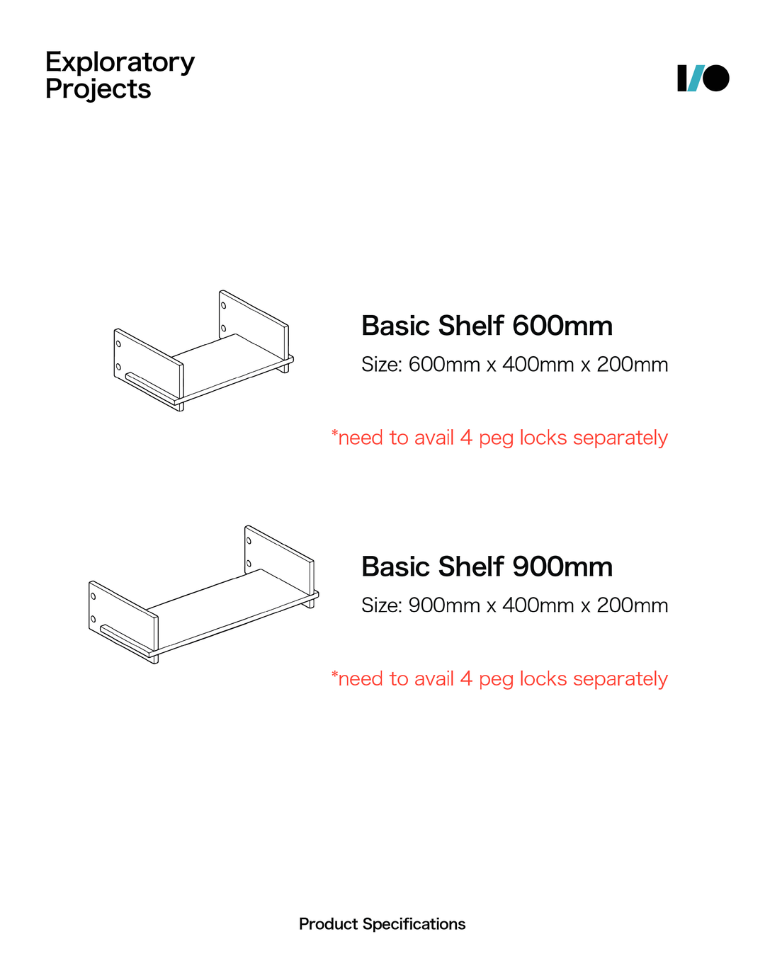 Modular Shelving System - Basic Shelf – Exploratory Projects
