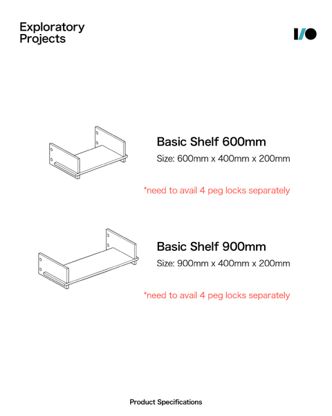 Modular Shelving System - Basic Shelf